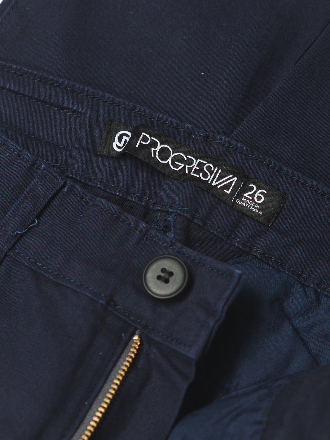 Pantalón de gabardina azul marino