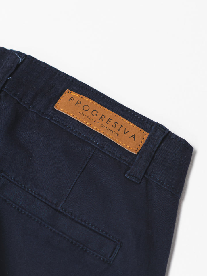 Pantalón de gabardina - azul marino