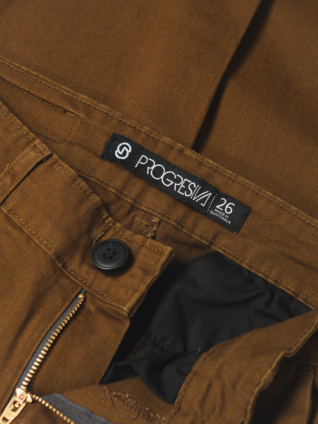 Pantalón de gabardina - café claro