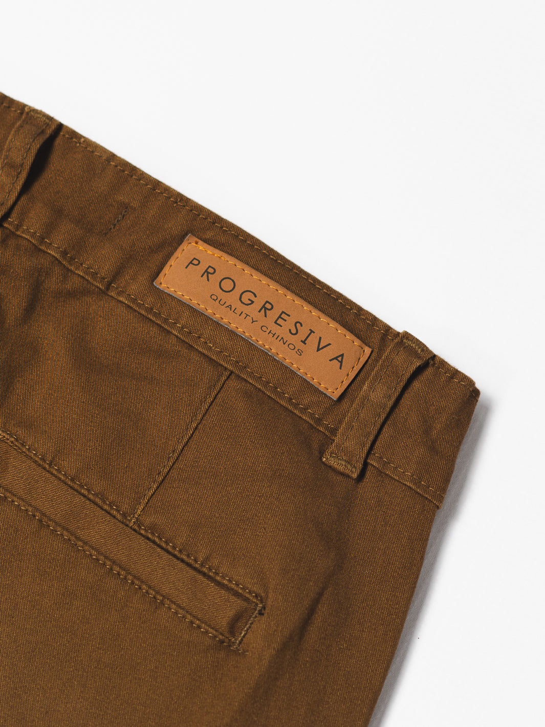 Pantalón de gabardina - café claro