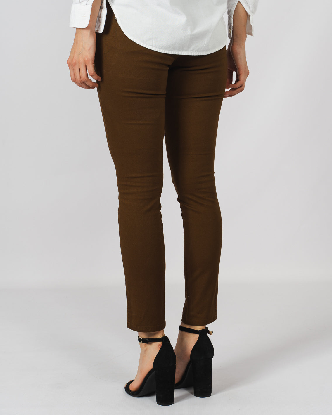 Pantalon cafe claro 2025 mujer