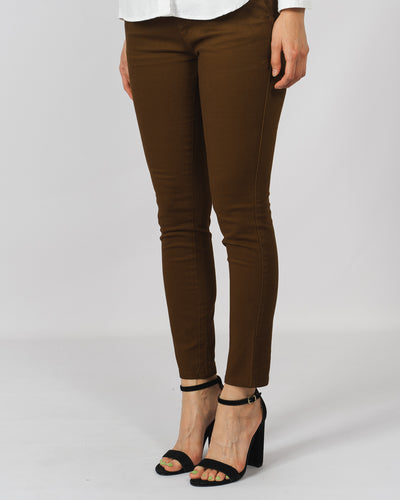 Pantalón de gabardina - café claro
