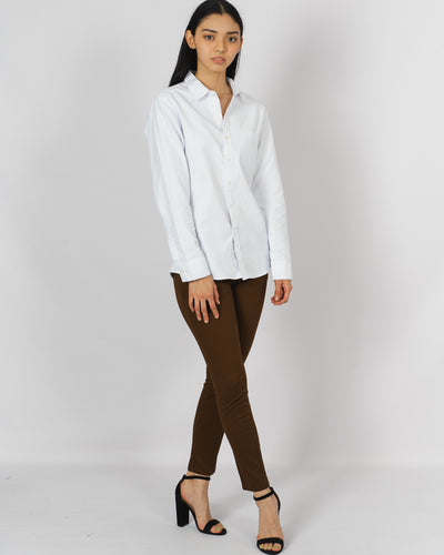 Pantalón de gabardina - café claro