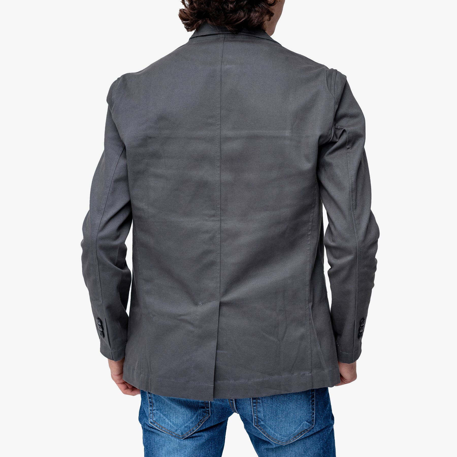 Saco de gabardina gris oxford Progresiva Guatemala