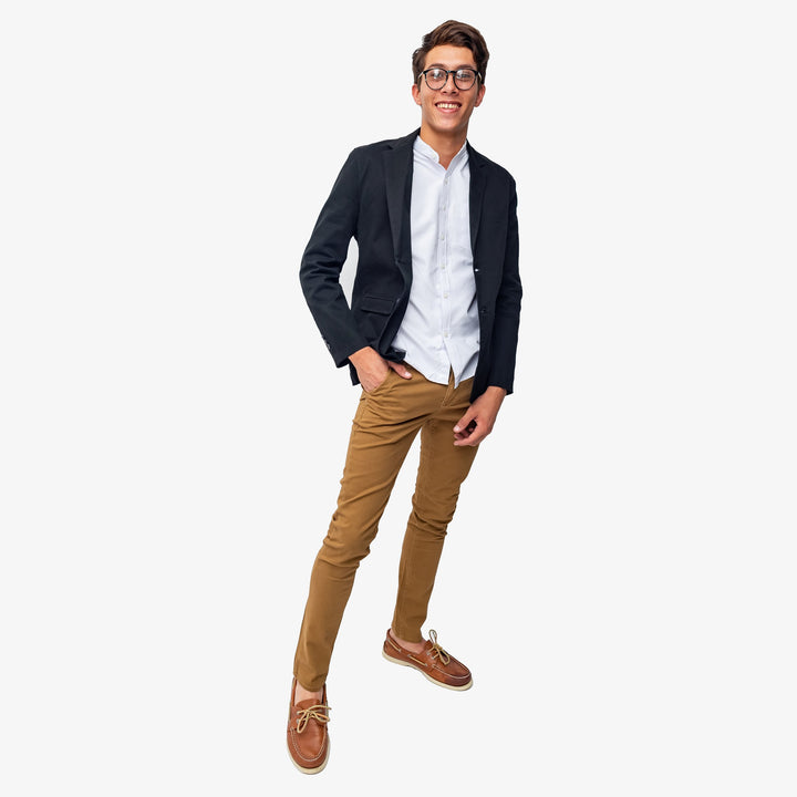 Saco de gabardina - negro