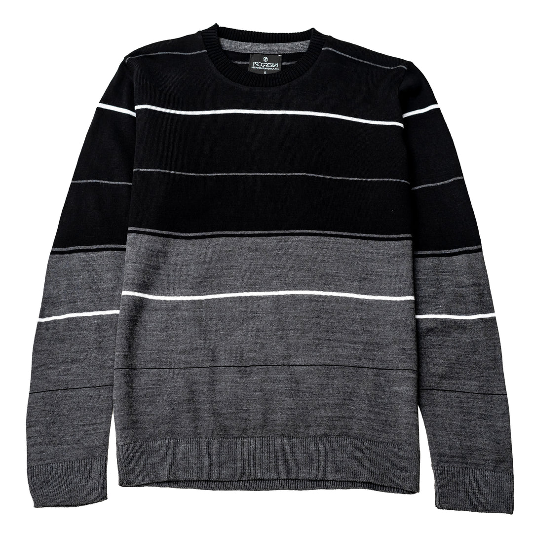 Suéter Tejido - Rayas negro / gris