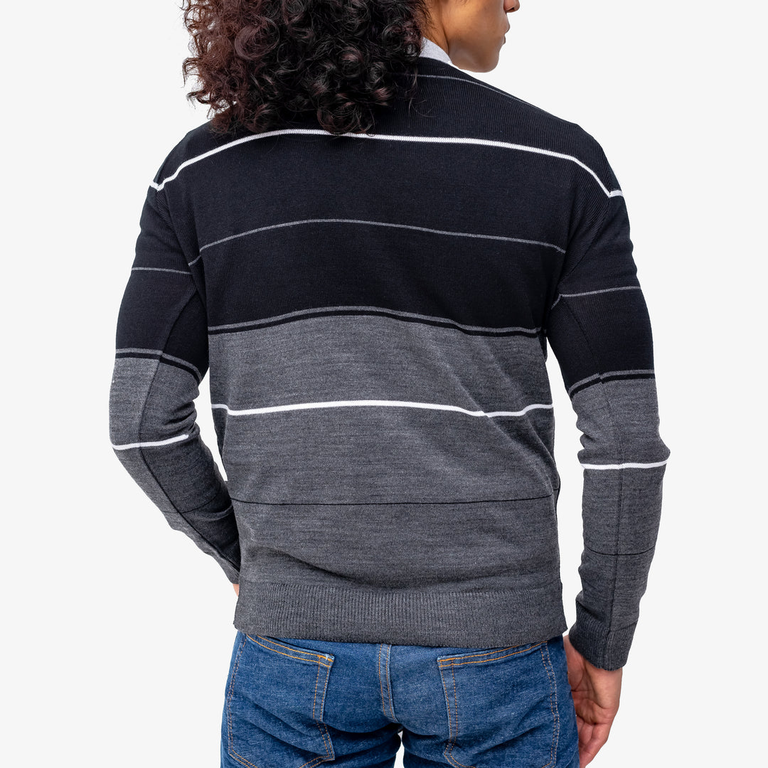 Suéter Tejido - Rayas negro / gris