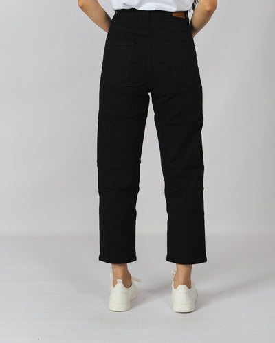 Jeans super denim estilo mom jeans - negro