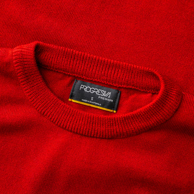 Suéter Rojo - cuello redondo