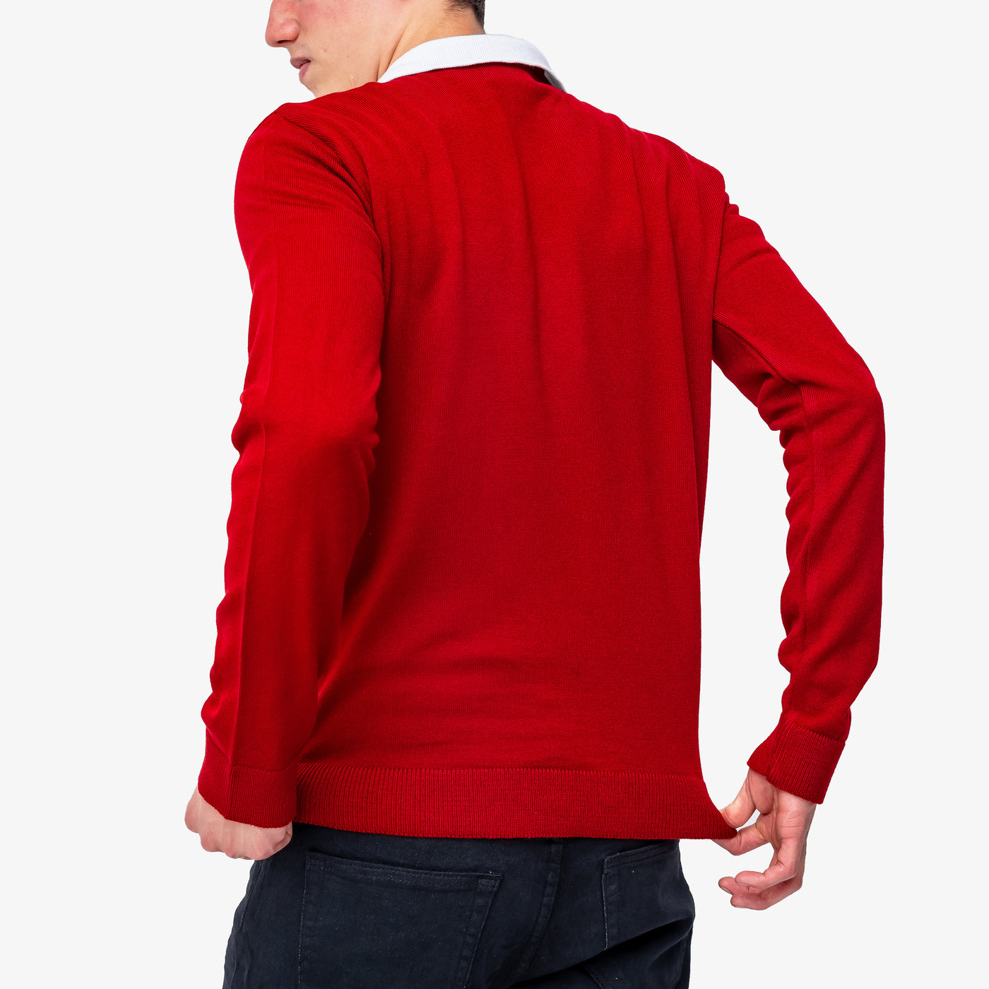 Suéter Rojo - cuello redondo