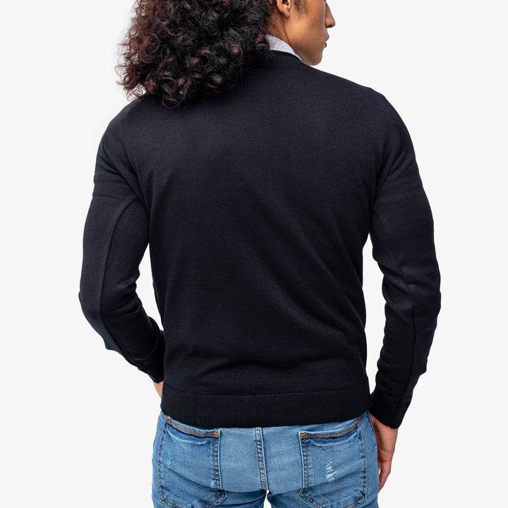 Suéter Negro - cuello redondo