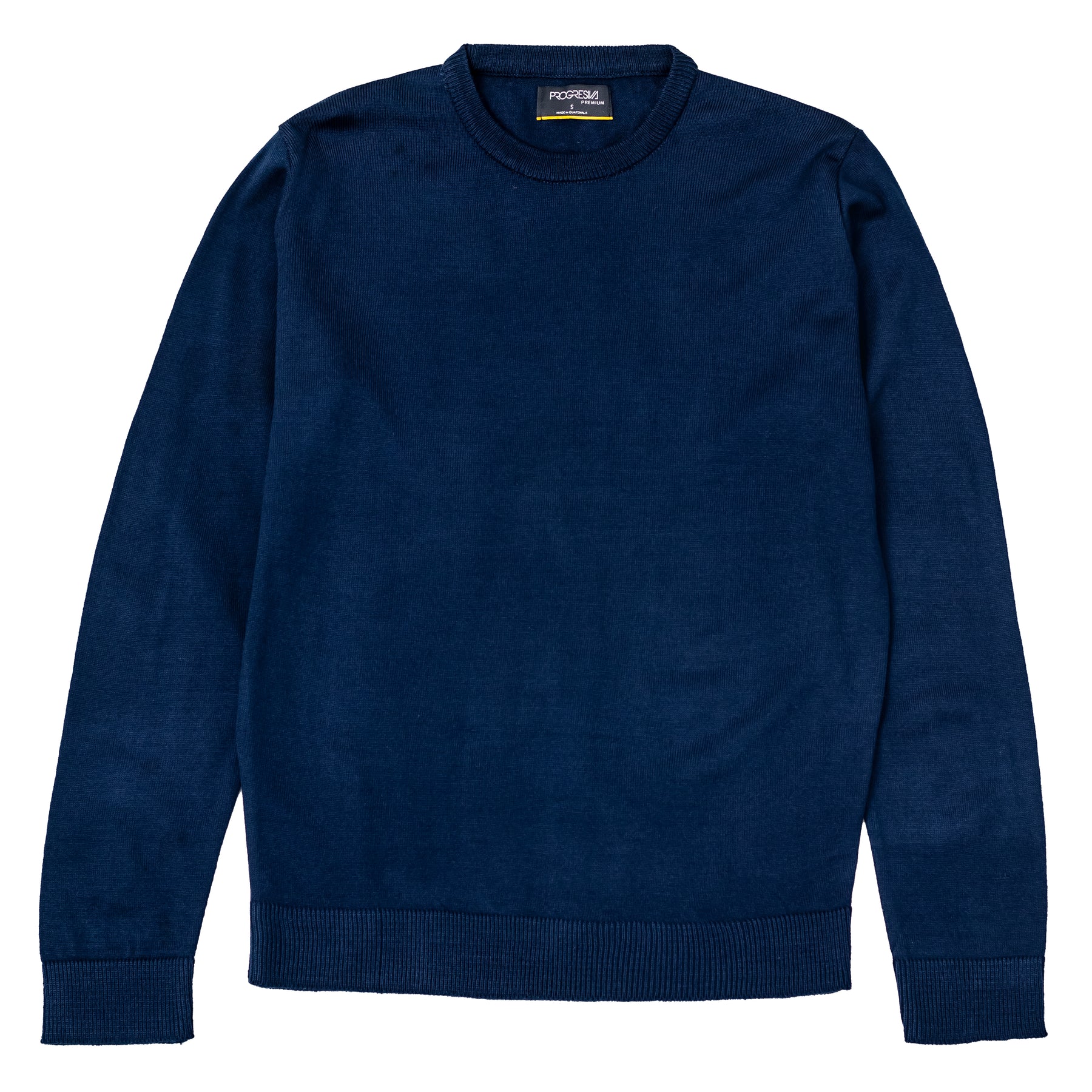 Sueter tejido cuello redondo azul marino