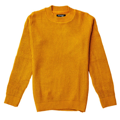 Suéter básico - mostaza