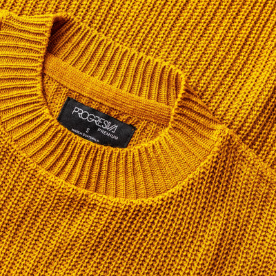 Suéter básico - mostaza