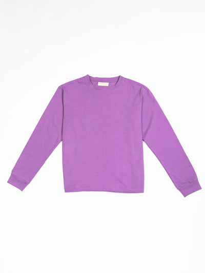 Tshirt básica manga larga - morado