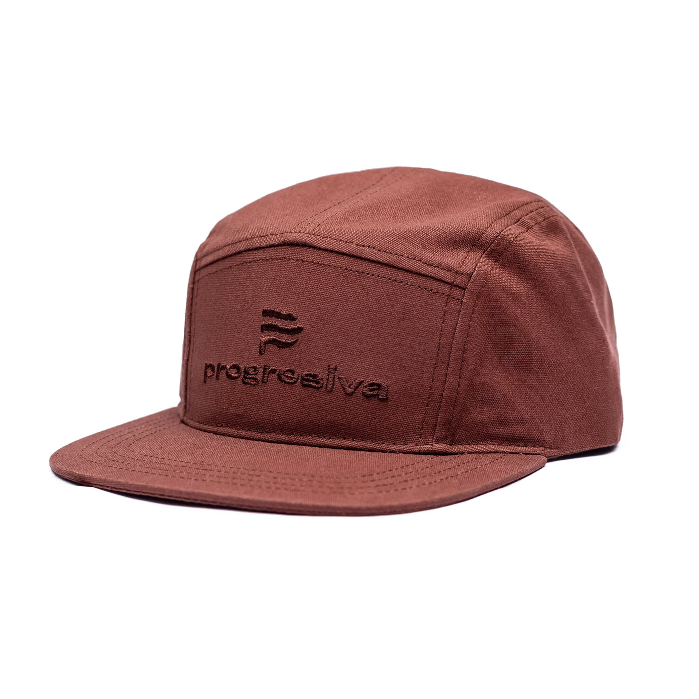 Gorra  5 paneles - café